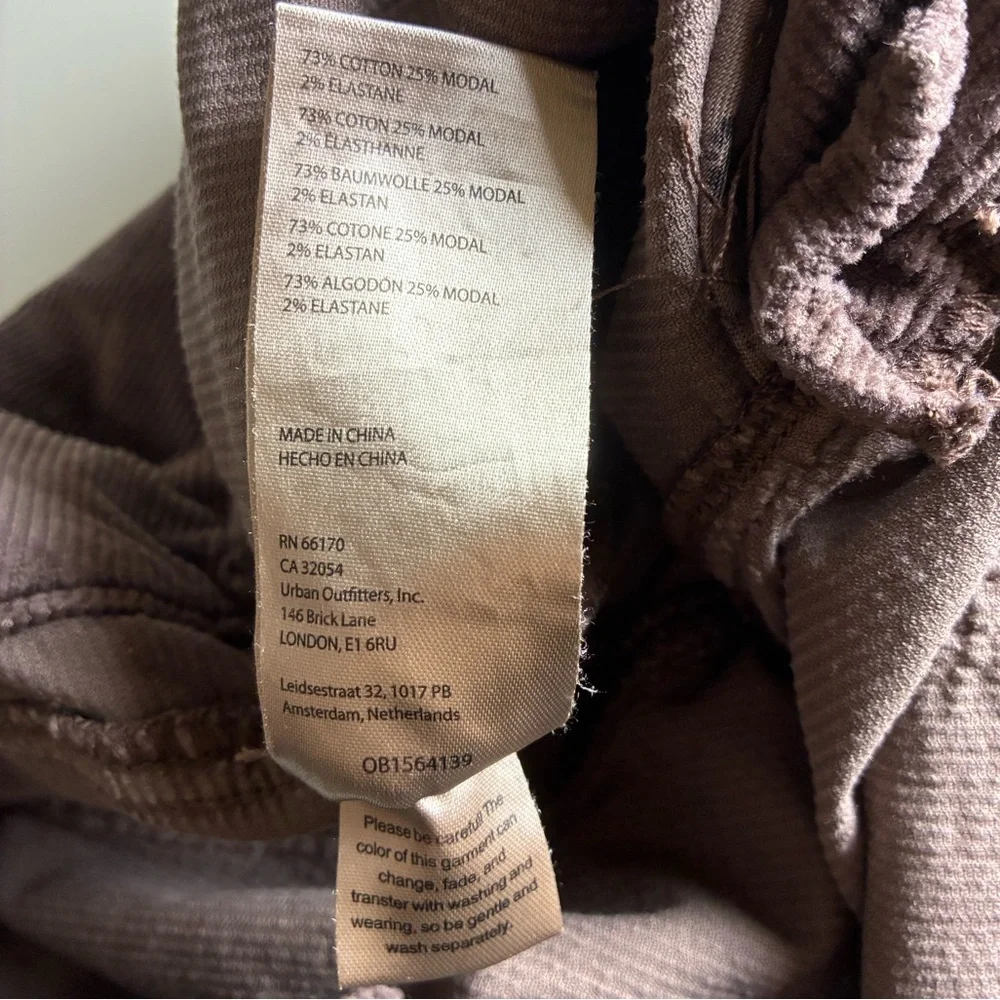 Anthropologie Pilcro The Wanderer Brown Corduroy Carpenter Pants Cotton Modal